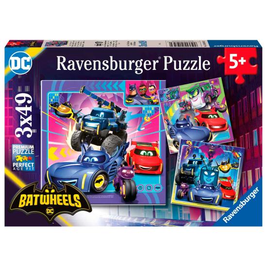 Puzzle Ravensburger Batwheels de 3x49 pièces