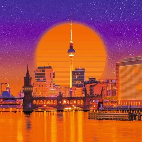 Puzzle Ravensburger Berlin Neon 500 pièces
