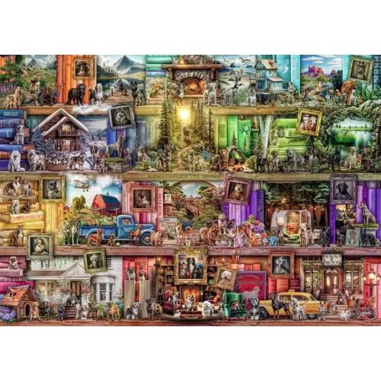 Puzzle Ravensburger Bibliothèque Des Chiens 1000 pièces