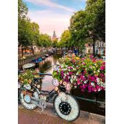 Puzzle Ravensburger Vélo à Amsterdam de 1000 pièces