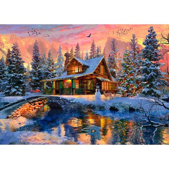 Ravensburger Puzzle de Noël blanc 1000 pièces