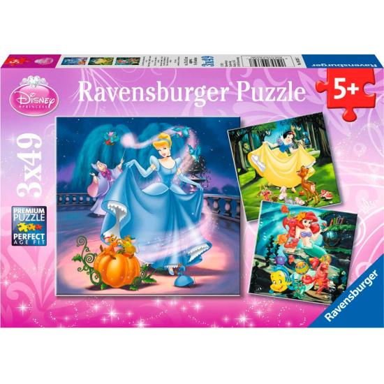 Ravensburger Puzzle Blanche-Neige, Cendrillon et la Petite Sirèn