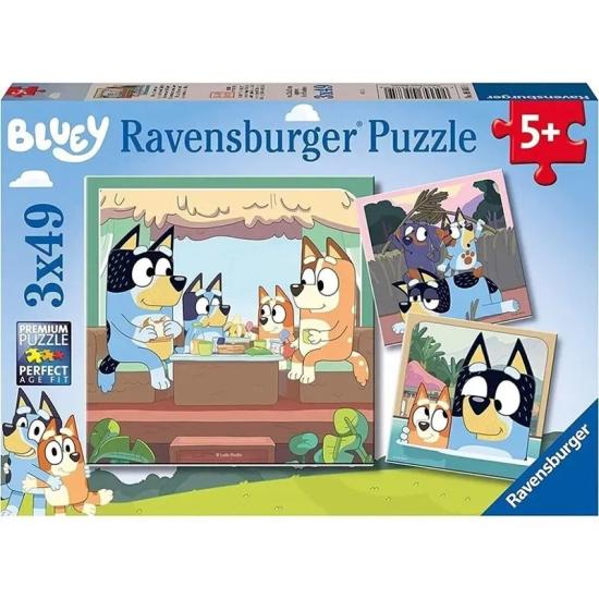 Puzzle Ravensburger Bluey 3 x 49 pièces