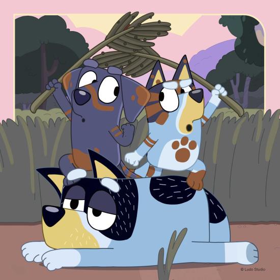 Puzzle Ravensburger Bluey 3 x 49 pièces