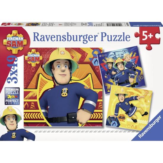 Ravensburger Sam le Pompier Puzzle 3 x 49 pièces