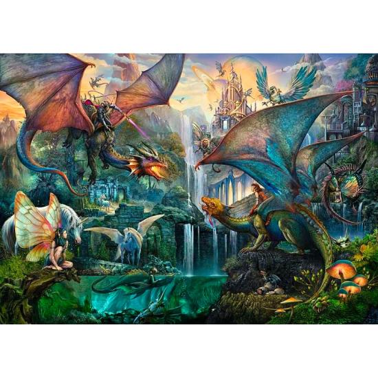 Puzzle Ravensburger Forêt du Dragon Magique de 9000 pièces