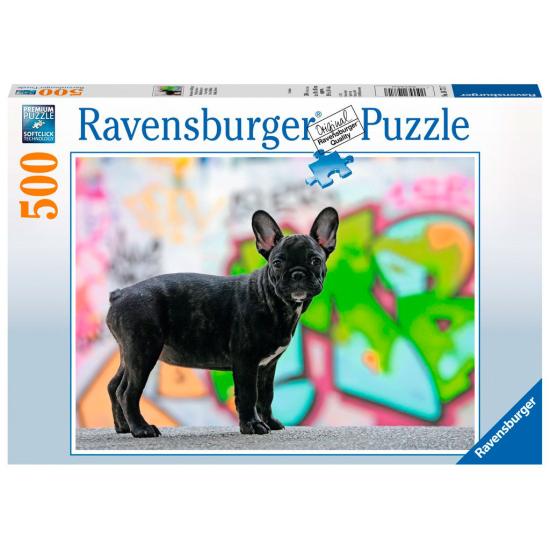 Ravensburger Puzzle Bouledogue Français 500 pièces