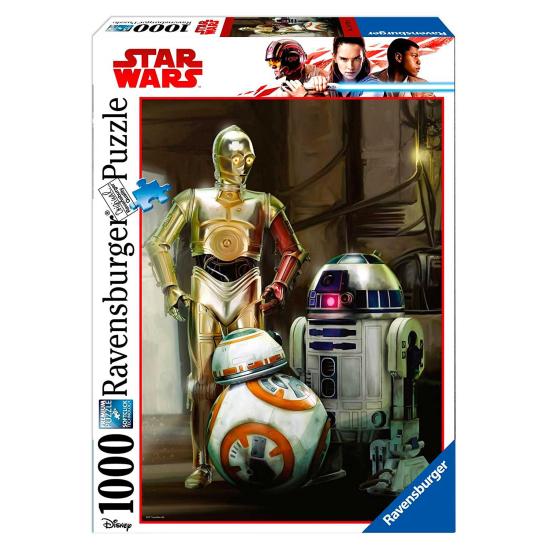 Puzzle Ravensburger C3PO, R2D2, BB8, Star Wars 1000 pièces