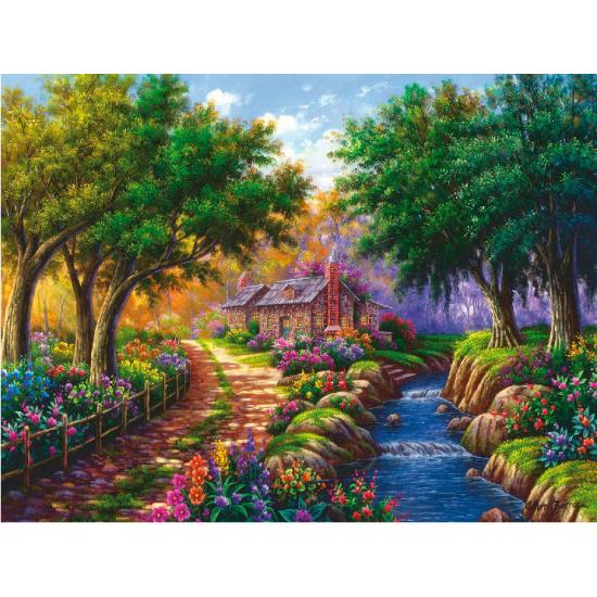 Ravensburger Riverside Cabin Puzzle 1500 pièces