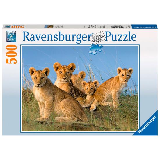Ravensburger Puzzle Lionceaux, 500 pièces