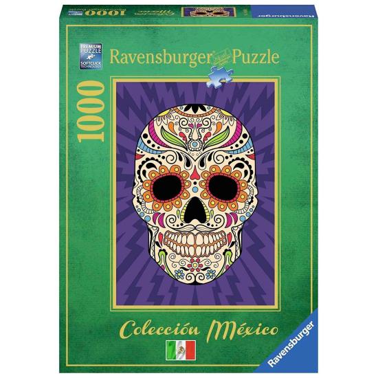 Ravensburger Puzzle Tête de mort mexicaine 1000 pièces