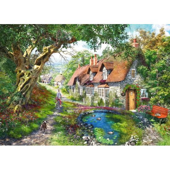 Puzzle Ravensburger Chemin De Flower Hill 1000 pièces