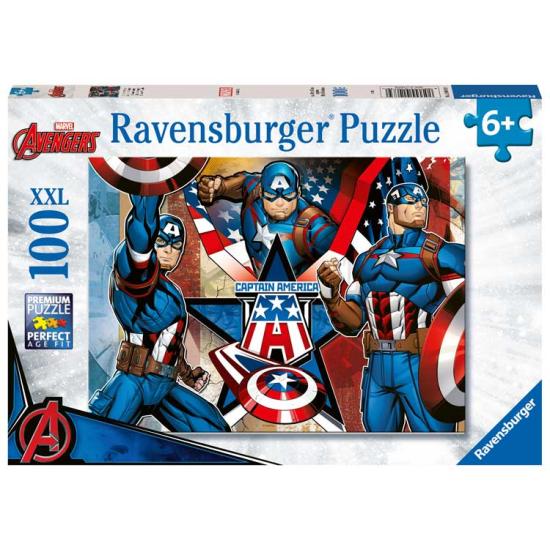 Puzzle Ravensburger Capitaine Amérique XXL 100 pièces