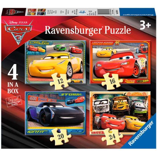 Ravensburger Cars 3 Puzzle progressif de 12+16+20+24 pièces