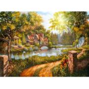 Puzzle Ravensburger Chalet Au Bord De La Rivière 500 Pièces