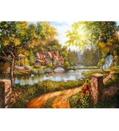 Puzzle Ravensburger Chalet Au Bord De La Rivière 500 Pièces