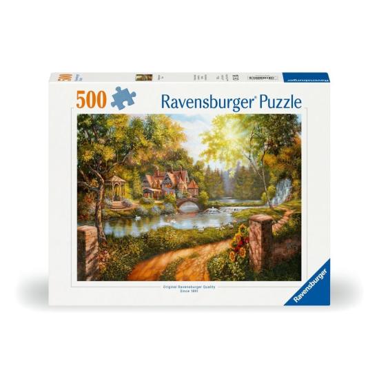 Puzzle Ravensburger Chalet Au Bord De La Rivière 500 Pièces