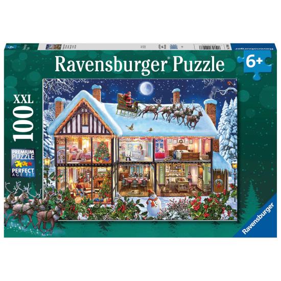 Puzzle Ravensburger Maison de Noël XXL 100 pièces Puzzle Ravensburger Maison de Noël XXL 100 pièces