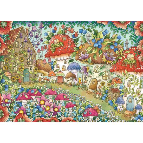 Ravensburger - Puzzle 1000 pièces - Maisons de champignons flora