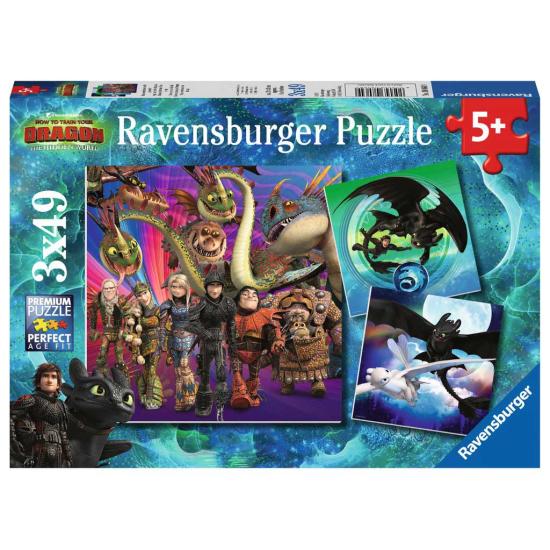 Puzzle Ravensburger CEATD3 Le Monde Caché 3x49 Pièces