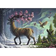 Ravensburger Cerf au printemps Puzzle 1000 pièces