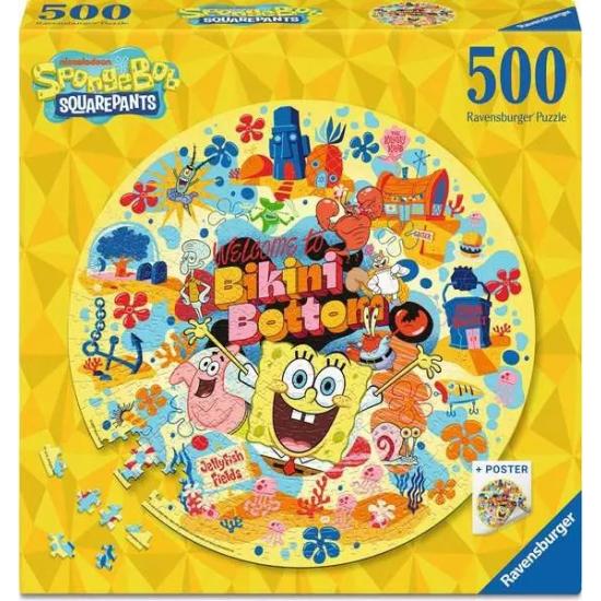 Puzzle Ravensburger Circulaire Bob L'Éponge de 500 pièces Puzzle Ravensburger Circulaire Bob L'Éponge de 500 pièces