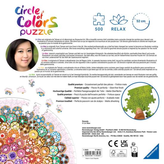 Ravensburger Puzzle beignets circulaires 500 pièces