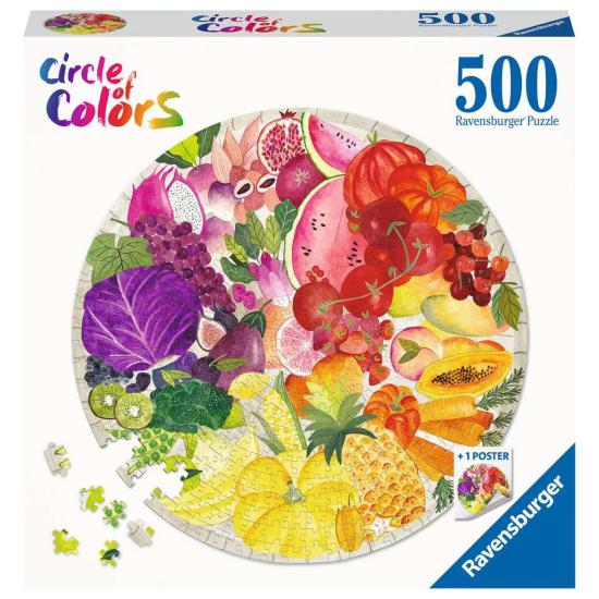 Ravensburger Puzzle circulaire Fruits et Légumes 500 pièces