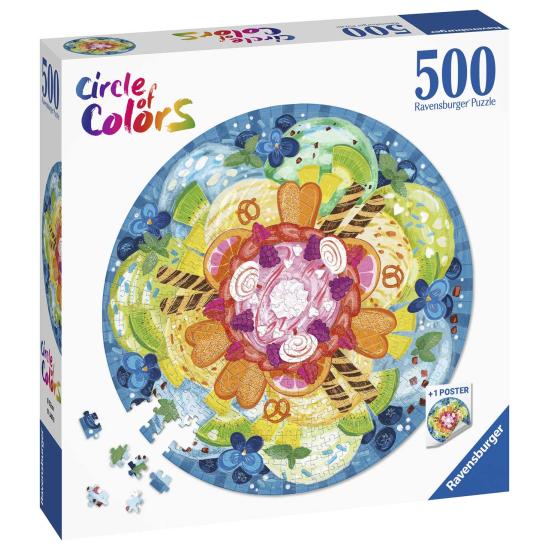 Ravensburger Ice Cream Cup Puzzle circulaire 500 pièces