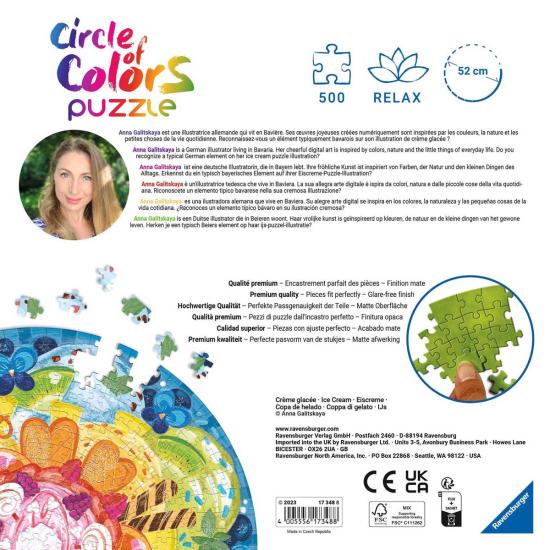 Ravensburger Ice Cream Cup Puzzle circulaire 500 pièces