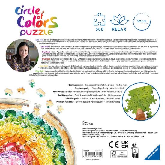 Ravensburger Pizza Puzzle circulaire 500 pièces
