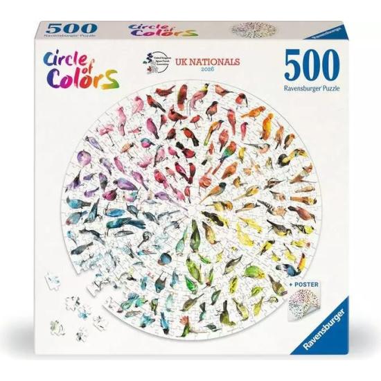 Puzzle de 500 pièces Ravensburger Oiseaux circulaires
