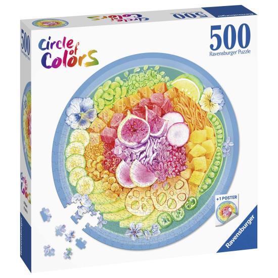 Puzzle circulaire Ravensburger Poke Bowl 500 pièces