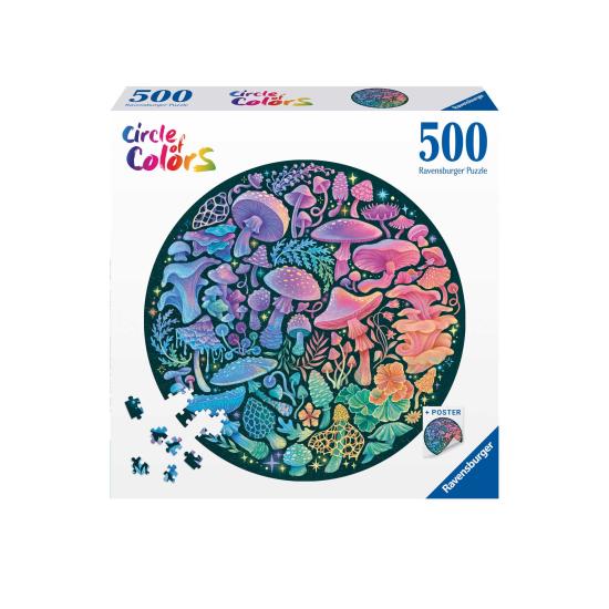 Puzzle Ravensburger Circulaire Champignons de 500 pièces