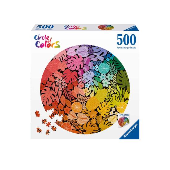 Puzzle Ravensburger Circulaire Tropicale de 500 pièces