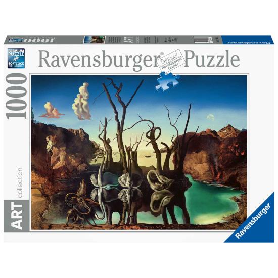 Ravensburger Puzzle Cygnes se reflétant comme des éléphants 1000