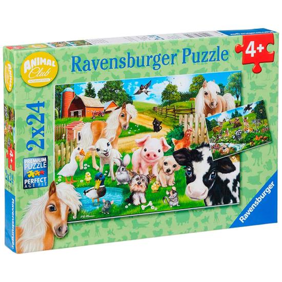 Ravensburger Animal Club Puzzle 2 x 24 pièces