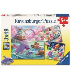 Puzzle Ravensburger Côte Sucrée 3x49 pièces