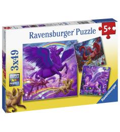 Ravensburger Puzzle Créatures mythologiques 3x49 pièces
