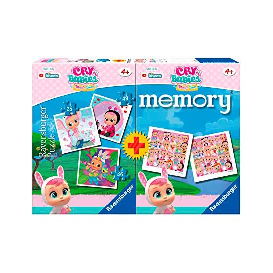 Puzzle Ravensburger Cry Babies 25+36+49 + Mémoire