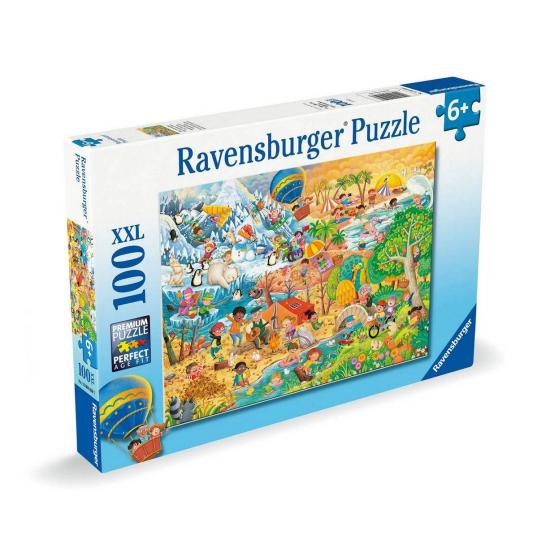 Puzzle Ravensburger Quatre Saisons De Plaisir XXL 100 pièces