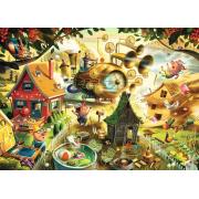 Puzzle Ravensburger Attention, Petits Cochons 1000 pièces