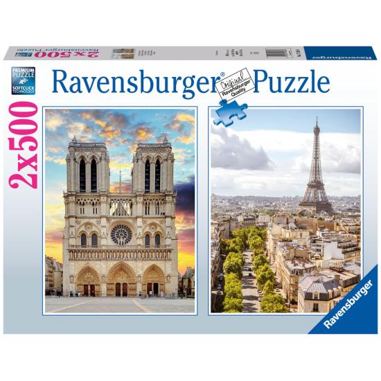 Ravensburger Puzzle Paris 2x500 pièces Ravensburger Puzzle Paris 2x500 pièces