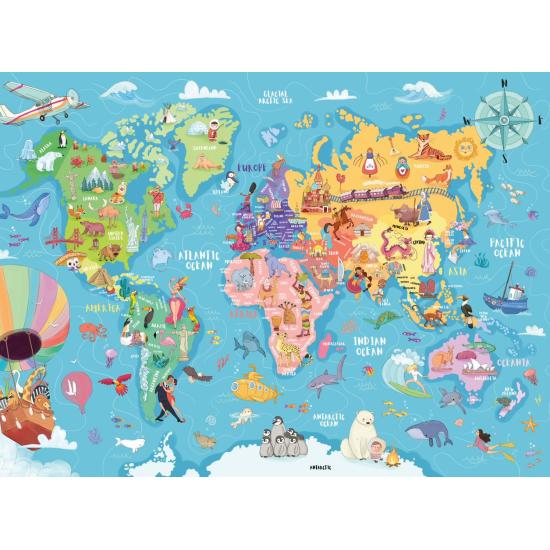 Puzzle Ravensburger Découverte du monde XXL 100 pièces