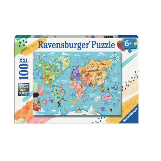 Puzzle Ravensburger Découverte du monde XXL 100 pièces