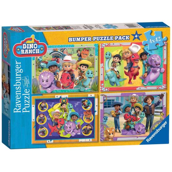 Ravensburger Dino Ranch Puzzle 4x42 pièces Ravensburger Dino Ranch Puzzle 4x42 pièces