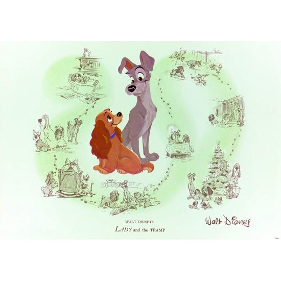 Ravensburger Disney La Belle et le Clochard Puzzle 1000 pièces