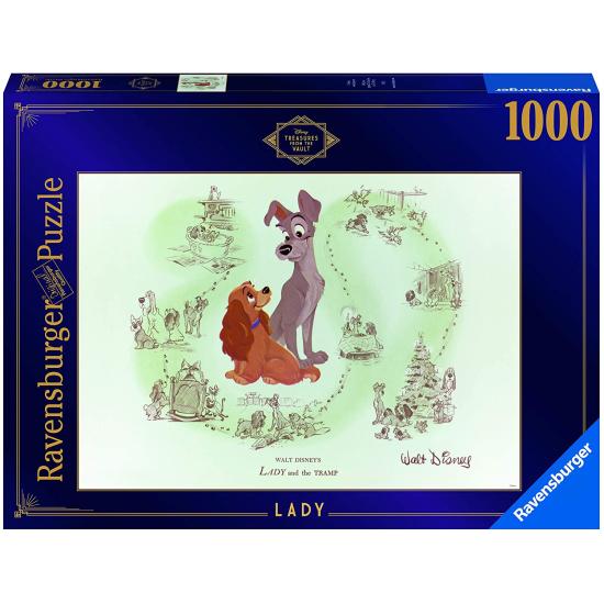 Ravensburger Disney La Belle et le Clochard Puzzle 1000 pièces