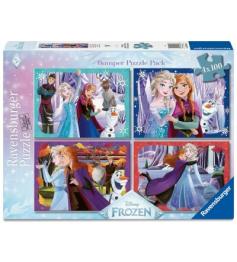 Puzzle Ravensburger La Reine Des Neiges De Disney 4 x 100 pièces