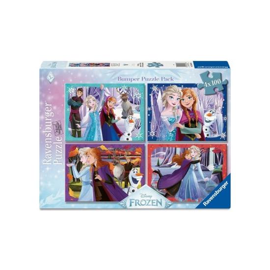 Puzzle Ravensburger La Reine Des Neiges De Disney 4 x 100 pièces
